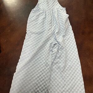 Light Blue Textured romper